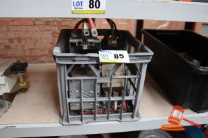 85 · CRATE WITH ASSORTED ELECTRICAL CONTROL GEAR