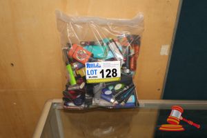 128 · BAG OF APPROX 100 X ASSORTED LIGHTERS