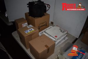 Unused Lot of 7 Assorted HVAC Automotive Air Conditioning Components, Sy-Klone Draft Inducer, Daikin Filter Panels