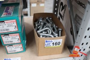 160 · BOX OF GALVANISED D-SHACKLES