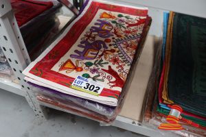302 · BUNDLE OF COLOURFUL DESI PATCH CUSHION COVERS, 60 x 60cms