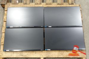 4 X SAMSUNG 24 INCH MONITORS, MODEL: F24T450, UNTESTED (SOME MARKS / NO CABLES)