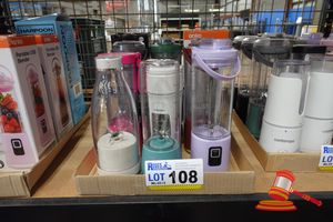108 · 12 X PORTABLE BLENDERS INCLUDING 2 X NINJA.