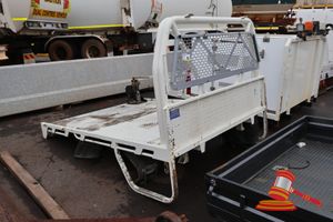 10 · 1 X MACS VEHICLE TRAY, WITH METAL CAGE BACK, 1 X MACS CLAMP DOWN VICE, APPROX 2.4M X 1.8M (SOME MARKS, USED)