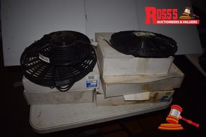 8 x Unused SPAL & Jayair Automotive 12/24Volt A/C Pusher Fans, VA10-BP10, VA07-AP8, VA13-BP31, VA59-BP70