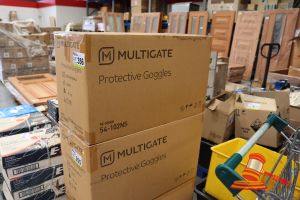 355 · BOX OF MULTIGATE PROTECTIVE GOGGLES