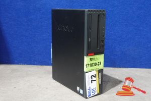 Lenovo Thinkcentre M920s Pc, Intel I5 8500 Cpu 3ghz, 8gb Ram, 256gb Ssd, No Os, Untested Sn: Pc13vdgs / An: Itt26009, Untested (Some Marks / No Power Cable)