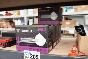 205 · 6x BOXES OF TRIDENT P2 LEVEL 3 RESPIRATOR, CODE: RTCFFP2S, SIZE: SMALL