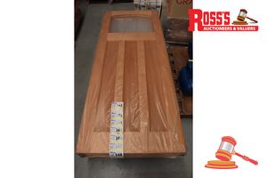 Timber Door With Panel (No Glass), Code: Ed 84, 2040 X 870 X 40mm
