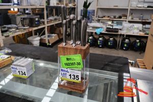 6 Pce Knife Block With Sharpener And Sheers