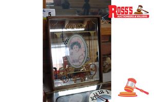 5 · VINTAGE FRAMED COCA-COLA MIRROR