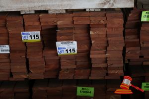 115 · PACK OF JARRAH DECKING, FEAURED, 086 x 019, 13.1M2 WITH 5mm GAP (PACK NO: 320026190) TRANSPORT DIMS L1200 x W520 x H450,