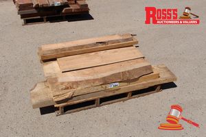 TBG203-TASMANIAN BLUE GUM FEATURE TO STANDARD AND BETTER GRADE - 150-250x45-65mm@ 0.95-1.5m x 8 - Levelled Small Slab Offcuts