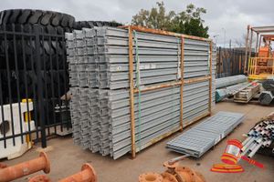 91 · APPROX; 30 X GALVANISED STEEL FRAME SECTION, 460CM X 110CM X 220CM (IN STILLAGE)