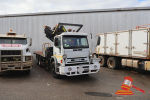 2005 Iveco Acco Truck C/Cab White, 6 x 4, Auto, Diesel Reg #: Unlicensed, ODO: 59,362 Kms Showing on Clock Eng #: 4648849, VIN: 6F22523005DM00389 Features: Air Conditioning, Power Steering, 5.9m Long Timber Decked Tray, Ladder Access To Tray, 12 Tonne Capacity, Hiab - Xhiduo 138E-5 Fitted On Tray. (Asset # W2), (*Key # 82, WP# 4877*) Condition: **Jump Start Required, Isolator Switch Broken.** Panel: FAIR, Paint: FAIR, Glass: FAIR, Tyres: FAIR, Dash: FAIR, Upholstery: FAIR, Floor: FAIR, Overall C