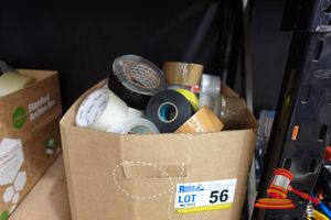 56 · BOX OF ASSORTED TAPE