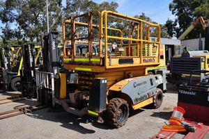21 · HAULOTTE 12DX COMPACT SCISSOR LIFT, HOURS UNSIGHTED DIESEL, UNTESTED.