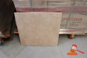 PALLET OF DREAMSTONE PUTTY MATT CERAMIC GLAZED FLOOR TILES, 400 x 400, 64 BOXES, 71.68m2 TOTAL