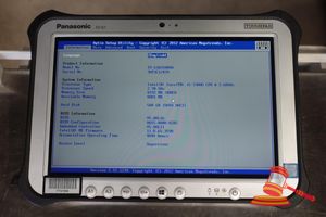 40 · PANASONIC FZ-G1 TOUGHPAD, INTEL CORE i5 7300U 2.60GHZ CPU, 8GB RAM, 500GB SSD / NO OS, HEAVY SCREEN WEAR, 4840 HOURS, SN:9HTSC12439 / AN:ITT27090, UNTESTED ( NO CHARGER / SOME MARKS)