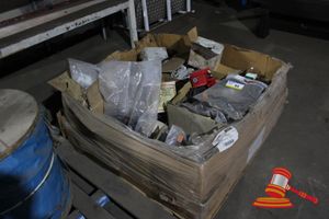 PALLET OF ASSORTED ELECTRICAL ITEMS INCLUDING HARNESSES, SWITCHES, RCD'S AND SUNDRY ITEMS