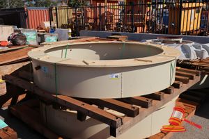 Guard, Counter Weight, Metso Mm0351618, Approx 2.2m Diameter, 1.8m Opening, 40cm Tall (S44#4974282500/4 Dr#1522)
