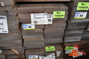 82 · JARRAH SKIP DRESSED, STD, 190mm x 36mm, 34LM, RANDOM LENGTHS, QTY 0.258M3 (L1500 x W400 x D500 TRANSPORT SIZE ONLY APPROX) (PACK# 2486244)