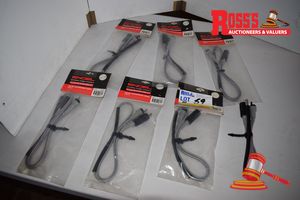 Unused Lot of 7 Engel Type E 12/24Volt Refrigerator DC Extension Power Cord