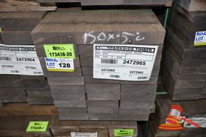 128 · JARRAH SKIP DRESSED, STD & BTR, 145mm x 45/50mm, 40LM, RANDOM LENGTHS, QTY 0.300M3 L2000 x W450 x D500 TRANSPORT SIZE ONLY APPROX) (PACK# 2472965)
