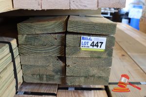 12x Lengths Of Non-Structural, H4 Treated Pine Timber, Approx 190 X 45mm X 3m