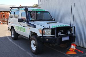 2010 Toyota Landcruiser Ambulance White, 4 x 4, Manual, Diesel Reg #: Unlicensed ODO: 151,379 Kms Showing on Clock Eng #: 1VD0097336 VIN: JTERV71J200004085 Features: Air Conditioning, Power Steering, Bullbar, Uricomm Antenna, Snorkel, Sidesteps, Work Lightbar, 2x Spare Tyres, Muirhead Protection System, Simoco Radio, Auxtank, Fire Extinguisher, Rollbar, Storage Units, Storage In Rear, 1x Forward Facing Rear Seat, Side Access Door, Spotlights. (*Key # 169, WP#4868*) Condition: **Please Note As Th