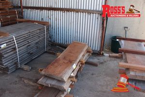 Jar221 - Jarrah Standard And Better Grade 350x50mm @ 1.5m - Rough Sawn Slab
