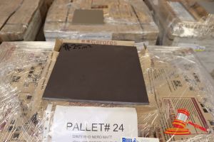Pallet Of Dinterno Nero Matt (R10) R/T Porcelain Tiles, 300 X 300 X 10mm, 12 Boxes, 12.63m2 Total