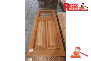 Timber Door With Panel (No Glass), Code: Ed 58, 2040 X 870 X 40mm