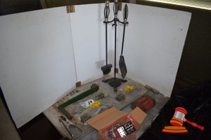 Lot of Sundry Items including Unused B-Safe Stainless Steel Vertical Ladder Brackets, Vintage Lister Engine Crank Handle, 36Volt Battery etc