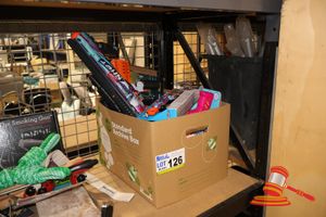 126 · ASSORTED TOY GUNS INCLUDING NERF AND BUBBLE BLASTER
