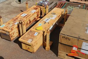1 X Komatsu Steering Hydraulic Cylinder, Approx 1.2m L, Some Rust, Poss Used, Boxed