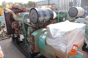 71 · 1 X VOLVO PENTA DIESEL GENERATOR SET, ENGINE MODEL TAD1341GE, 12.8L 6 CYLINDER, SN 2013884961, STAMFORD ALTERNATOR, 308KW, 1500RPM, SKID MOUNTED (VISIBLE WEAR AND SURFACE CORROSION) ASSET : GE7163