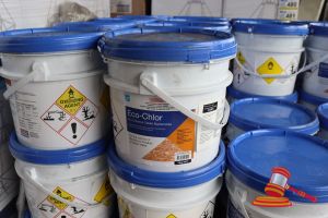 418 · 2x TUBS OF ECO-CHLOR DRY CHLORINE TABLET BACTERICIDE (GRANULAR), 10kg PER TUB