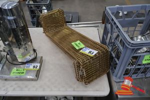 8 X GOLD WIRE SHELVES, APPROX; 63CM L X 220MM W, SOME MARKS