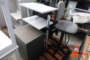 Office Chair, Drafting Chair, Cabinet and Trolley