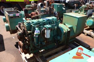 41 · 1 X CUMMINS DIESEL GENERATOR SET, ENGINE MODEL: QSB7-G3 NR3, ENGINE SN:74450304, ALTERNATOR: STAMFORD MODEL: UCI274F13, ALTERNATOR SN:X18J446485, PRIME ME AT 1500RPM 201, APPROX; 2.1M L X 620MM W X 790MM H, UNTESTED (SOME MARKS / RUST), ON A PALLET (ASSET NO; 17H5461)