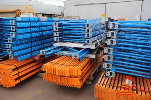 Qty of Dexion Mk8 Speedlock Heavy Duty Shelf Racking 15 @ 4200mm high x 840mm deep Frames 72 @ 2600mm long Beams