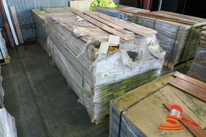 10 · 42 x PACKS OF AUSTRALIAN YELLOW EUCALYPTUS (NATURAL COLOUR) ENGINEERED WOOD FLOORING, 35 x BOXES @ 1730 x 110 x 14/3mm, 1.903m2/BOX; 4 x BOXES @ 1545 x 110 x 14/3mm, 1.6995m2; 1 x BOX @ 1530 x 110 x 14/3mm, 2.0196m2; 1 x BOX @ 1430 x 110 x 14/3mm, 2.0449m2; 1 x BOX @ 930 x 110 x 14/3mm, 0.8184m2; TOTAL 78.2859m2 (PALLET#06)