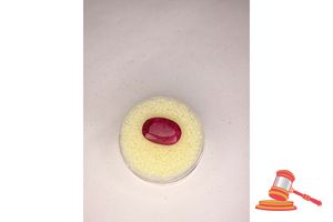 37 · RUBY, OVAL CUT, 5.4 CTS