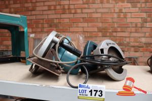 173 · BUNDLE WITH MAKITA AND BLACK & DEKER CIRCULAR SAWS, UNTESTED