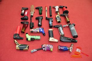 41 · 20 X ASSORTED BUTANE TORCH LIGHTERS, USED