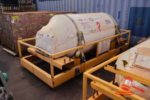 5 · 1 X ORONTIDE NON-DRIVE PULLEY, MATERIAL NO:6000826, SN:869493X-006, 8000KG, BEARING HOUSING:SDD3160, BEARING HSG CENTRES:2700MM, LAGGING TYPE:DB CERAMIC, FACE WIDTH:1950MM, SHELL DIAMETER:1194MM, SEALED BEARINGS, POSS UNUSED, IN A STILLAGE. (B6451447), (PO 81952028/04, PLANT# 1001)