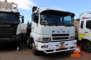 1 · 2010 Mitsubishi Fuso FS 500 Tilt Tray White, 8 x 4, Auto, Diesel Reg #: Unlicensed ODO: 70,790 Kms Showing on Clock Eng #: 6M70443643 VIN: JLFFS52JS0KJ00677 Features: Air Conditioning, Power Steering, Bullbar, Windshield Shade, Hiab 166 E-5 Hi Duo Crane, Winch, Reverse Camera, Container Pin Holes, Toolboxes, Tait Radio, Allison Oil Temp Guage, Ecco Screen. (S44#RITM10417961), (Disp# 66647), (Asset # 04H3579) (*Key # 79, Tilt Tray Remote in Key Cabinet, WP# 4944*) Condition: **Leaking Oil From Cr