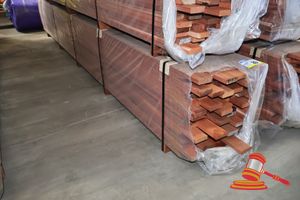29 · Jarrah 65x20 Decking, Random length, 360 L/M, 25.2M2 WITH A 5mm GAP, TRANSPORT SIZE 3MTR x 400 x 400 (pack#40)
