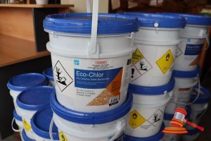 368 · 2x TUBS OF ECO-CHLOR DRY CHLORINE TABLET BACTERICIDE (GRANULAR), 10kg PER TUB